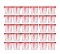 EXCEART Contenitori Per Campioni Sterili Usa E Getta 1.85" Tazze Plastica Con Coperchio Per Raccolta Urina E Feci Analisi Cliniche Laboratorio Confezione Da 50 Pezzi