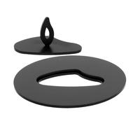 EXCEART Coperchio Spegnimento Rapido in Acciaio Inossidabile Nero e Protezione Superfici da Spruzzi di Cera, Design Rotondo Elegante per Barattolo di Candela Profumata per Decorazione
