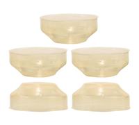 EXCEART Coperture Protettive per Rilevatori di Fumo in Plastico 5 Pezzi, Antipolvere e Anti-false Allarmi, per Uso Residenziale e Commerciale