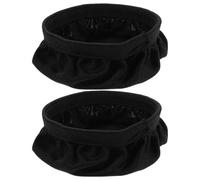 EXCEART Copri Auricolari per Cuffie Elasticizzato Nero, 2 Pezzi Riutilizzabili Lavabili, Protezione Antipolvere e Comfort Migliorato per Cuffie