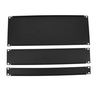 EXCEART Copri Quadri Elettrici in Metallo Nero 3 Pezzi 1u 2u 4u Pannelli Ciechi Resistenti All’usura per Protezione Armadietto Apparecchiature Rack