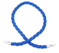 EXCEART Corda di Barriera Attorcigliata Blu 1,5m Ganci Resistente per Controllo Folla e Guida Persone in Stazioni e Aeroporti