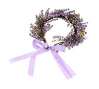 EXCEART Corona Floreale da Sposa Fiori Sintetici e Nastro Regolabile, Copricapo Elegante e Resistente per Fotografia e Cosplay, Fascia da Ragazza Colore Casuale