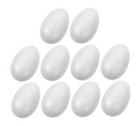 EXCEART Decorazioni Pasquali 10 Pezzi in Schiuma Bianca Solida da 10 Cm Giocattoli per Bambini Accessori per Matrimoni Halloween E Natale