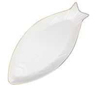 EXCEART Design Creativo e Funzionale in a Forma di Pesce Bianco, Resistente al Calore e Facile da Pulire, per Quotidiano