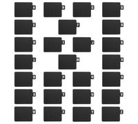EXCEART Divisori per Libri in Plastica Neri 26 Pezzi Accesso Facile e Compatibilità per Dvd e Vinili su Scaffali e Collezioni Domestiche