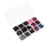 EXCEART DIY Plush Doll Safety Eyes And Box with Compartments for Crafting And Decoration