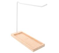 EXCEART Espositore per Cartine Unghie da Tavolo in Legno Metallo Khaki | Supporto Verticale Componibile, Installazione Semplice, Uso Salone e Negozio, Struttura Stabile, Risparmio Spazio