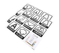 EXCEART Etichette Adesive per Abbigliamento da Camera da Letto 28x28 Cm, Adesivi per Classificazione Indumenti da Cassettiera, Identificazione Abbigliamento per Famiglie e Organizzazione