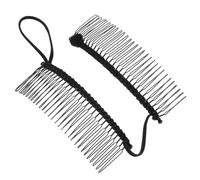 EXCEART Fermaglio per Chioma Donna Elegante e Portatile in Ferro Nero 30 Denti Pettine Laterale per Yoga e Utilizzo Quotidiano