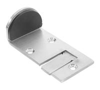 EXCEART Fermo Porta in Acciaio Inox Distanza Fori 33/53 MM | Edifici Commerciali e Ufficio, Finitura Argento, Funzione di Limitazione Sicura, Robusto