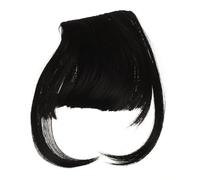 EXCEART Frangetta Stile Europeo e Americano Nera Finta in Seta ad Alta Temperatura, Facile da Usare Elegante alla Moda, per Donne che Desiderano un Look Naturale