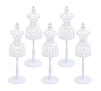 EXCEART Indossatrice Manichini Mini Modelli Bianca Vuota per La Casa Mini Decorazioni Accessori per 5PCS Busto Manichino
