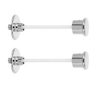 EXCEART Kit 2 Pezzi Pulsanti di Ricambio per Scarico Wc in Metallo Resistente, Leva Singola per Serbatoio Water, Compatibile Sistemi Wc Vintage, Facile Installazione e Risparmio Idrico