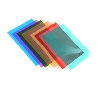 EXCEART Kit 9 Pezzi Pellicole Colorate in Pvc Leggere per Filtraggio e Assorbimento Luce, Multifunzionali e Pratiche per Illuminazione Palco e Fotografia