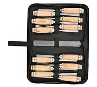 EXCEART Kit Di 13 Utensili Per Intaglio Del Legno - Perfetto Per Principianti Include Levigatrice E Utensili Custodia Per Il Trasporto