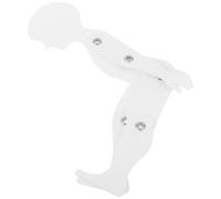 EXCEART Manichino del Corpo in Plastica Bianco con Giunti Mobili per Studio d'Arte e Pratica di Disegno, Modello per Artisti Principianti e Professionisti