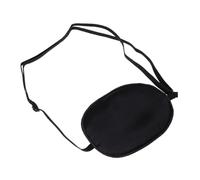 EXCEART Maschera Singola per Occhio in Seta Nera Stile Pirata Regolabile | Benda Elastica Confortevole, Adatta ad Adulti, per Allenamento Ambliopia e Strabismo, Facile da Riporre