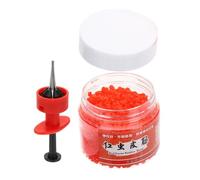 EXCEART Morsetto per Vermi Rossi Elastico, Attrezzo da Pesca ABS | Vermi di Terra e Larve, Uso nella Pesca All'aperto, Elastico 1, 5x3 Mm, Lavorazione Fine