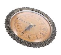 EXCEART Orologio al Quarzo Inserto Orologio Rotondo Inserto della Testa dell'orologio retrò Testa di Orologio intarsiata Rotonda Inserire l'orologio Teste di Orologi Artigianali plastica