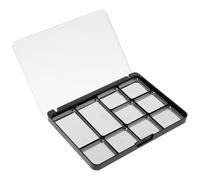 EXCEART Palette Vuota per Ombretti e Balsamo Labbra 10 Scomparti Magnetici Vassoio Trucco Portatile Resistente Organizer Cosmetici per Viaggi e Creazioni DIY
