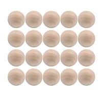 EXCEART Palline di Legno Non Finite 35Mm Perle di Legno Artigianali Fai da Te Perline Forniture Senza Foro per La Fabbricazione di Gioielli Fai da Te (Colore del Legno) 20 Pezzi