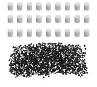 EXCEART Perline da Stirare 2,6mm per Creatività Fai e Decorazioni | Ricarica da 100g, Nero e Bianco in Due Sacchetti, Plastica Lucida, per Lavori Creativi e Famiglie