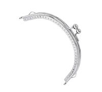 EXCEART Porta Monete Ferro con Chiusura Bead Argento Accessori per Creazione Borse Fai Te Design Elegante e Delicato