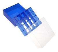 EXCEART Porta Provette per Congelatore in Plastica Blu da Laboratorio, Supporta 16 Contenitori da 50ml, Identificazione Chiara per Ricerca Scientifica