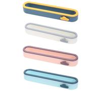 EXCEART Portascarpe da Appendere senza Foratura 4 Pezzi in Abs Blu, Organizer Salvaspazio per Scarpe e Pantofole, per Superfici Lisce in Casa Colore Casuale