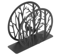EXCEART Portatovaglioli e Superficie Liscia in Ferro Nero Design e, Resistente Supporto per Tovaglioli da Cena e Cucina