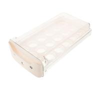 EXCEART Portauova Per Frigorifero Estraibile Contenitore Plastica Trasparente Organizer Per Uova Da Salvaspazio Per Inventario Delle Uova