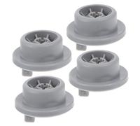 EXCEART Ruote Per Cestello Inferiore Lavastoviglie 4 Pezzi Plastica Grigia Ricambio Compatibile Movimento Regolare e Stabile Accessori Per Riparazione