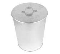 EXCEART Secchio per Cenere in Ferro Zincato Leggero e Portatile, Piccolo Contenitore per Carbone da Stufa per Focolare e Uso Desktop