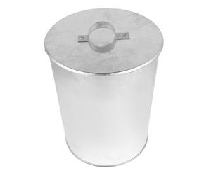 EXCEART Secchio per Cenere in Ferro Zincato Leggero e Portatile, Piccolo Contenitore per Carbone da Stufa per Focolare e Uso Desktop