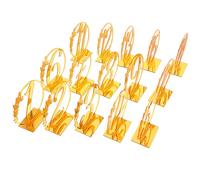 EXCEART Segna Tavolo Matrimonio 15 Pezzi in Plastica Oro Tondo, Design Moderno e Pratico per Ristoranti e Banchetti, Numeri da 1 a 15 per Decorazione Elegante