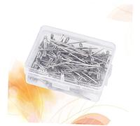 EXCEART Set 100 Pezzi T-pin in Acciaio Inossidabile per Parrucca e Cucito con Scatola di Plastica, Facili da Inserire e Rimuovere, per Maglieria e Sartoria