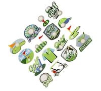 EXCEART Set 16 Pezzi Toppe Termoadesive per Golf in Poliestere, Personalizzazione Rapida per Zaini e Jeans, per Outfit Estivi e Primaverili Design Cartoon Unico