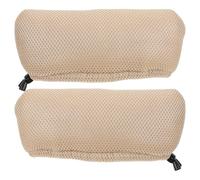 EXCEART Set 2 Pezzi Fodere Imbottite per Ascelle per Stampelle in Cotone e Spugna Traspirante e Confortevole, Design a Rete Minimalista per Anziani e Disabili Stile Casuale