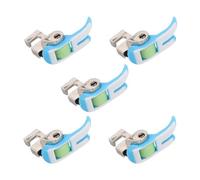 EXCEART Set 5 Piedini a Rullo per Macchina da Cucire Domestica a Gambo Basso, Accessori per Piedini da Cucito in Metallo-plastica, Piedino Premistoffa per Cucito Fai da Te e