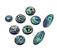 EXCEART Set 9 Pezzi Bottoni Chiave per Sassofono in Conchiglia Verde, Decorazione Raffinata per Sax Tenore e Alto Finiture