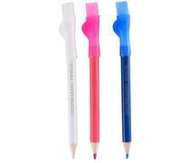 EXCEART Set da 3 Pennarelli per Tessuto Riutilizzabili Colore Assortito, Senza Macchie sulle Mani, in Legno e Plastica, per Uso Professionale e Cucito a Casa