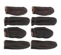 EXCEART Set da 4 Ditali in Pelle Marrone per Cucito a Mano, Protezione Dita Leggere e Resistenti, Accessori Semplici ed Eleganti per Lavori di Cucito e Feltro Colore Colore Casuale