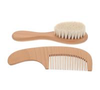 EXCEART Set e Regalo Nascita Spazzola e Pettine per Ragazzo Ragazza in Legno Setole Morbide, Comoda e Delicata la Pulizia e Cura dei Chioma, per Shower