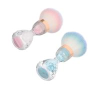 EXCEART Spazzola per Pulizia Unghie 2 Pezzi a Forma di Clessidra con Setole Morbide in Fibra per Rimuovere Polvere e Smalto per Manicure Fai-da-te a Casa