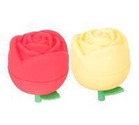 EXCEART Stampo per Ghiaccio a Forma di Fiore in Silicone Antiaderente, Palline di Ghiaccio per Whisky, Cubetti Fatti a Mano senza Perdite, Set da 2 Pezzi, per Cocktail e Bevande