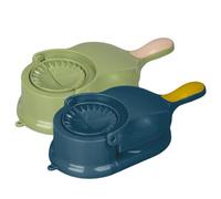 EXCEART Stampo per Ravioli e Gnocchi 2 in 1, Pressa Manuale per Involtini da Cucina, Set 2 Pezzi Colore Blu e Verde, Utensile Ergonomico per Preparazione Veloce in Casa e Ristoranti