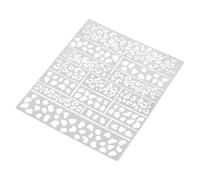 EXCEART Stencil per Pittura Leopardata in Inossidabile Argento, Strumento Versatile Adesione Ottimale della Vernice per Modelli di Carri Armati per Hobby e DIY