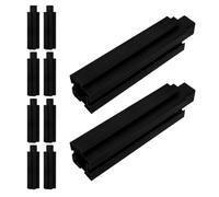 EXCEART Supporti per Fioriere da Giardino Esterne 10 Pezzi, Gambe per Letto Rialzato in Plastica 15 Cm, Accessori Modulari per Balconi e Orti Domestici