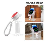 EXCEART Supporto Antifurto per Cellulare da Tavolo con Catena di Sicurezza Base in Acrilico Trasparente Supporto Rotante per Smartphone Installazione Rapida e Protezione Anti-furto